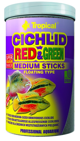 TROPICAL- Cichlid Red&GreenMediumStick 250ml/90g