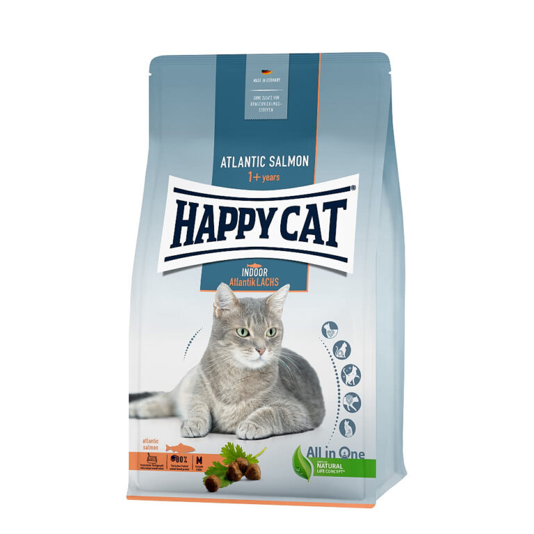 Krmivo - Happy Cat Indoor Atlantik-Lachs / Losos 1
