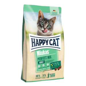 Krmivo - granule pre mačky, Mačky, Pre dospelé mačky - Happy Cat Minkas Perfect Mix Geflügel, Fisch & Lamm 10 kg