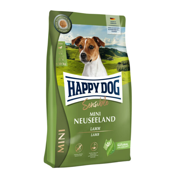 Akcie, Krmivo - granule pre psov, Pre citlivých psov - sensitiv, Psy - Happy Dog Mini Neuseeland 800 g