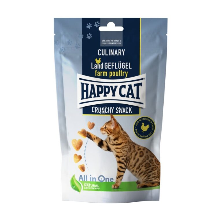 Krmivo - Happy Cat Crunchy Snack Land-Geflügel 70g