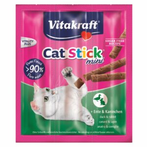 VITAKRAFT-Cat Stick mini králik/kačka 3x6g