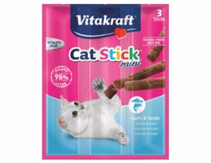 VITAKRAFT-Cat Stick mini losos/pstruh 3x6g