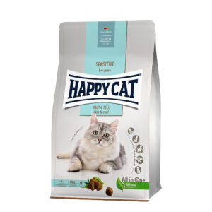 Krmivo - Happy Cat Sensitive Haut & Fell / Kůže & srst 4 kg