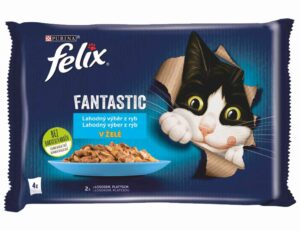 FELIX Fantastic 4x85g losos/platesa v želé