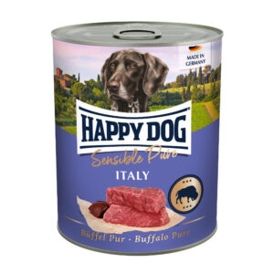 Konzervy a mäsovky, Krmivo - konzervy a vlhká strava pre psov, Psy - Happy Dog Büffel Pur Italy - buvolí 800 g