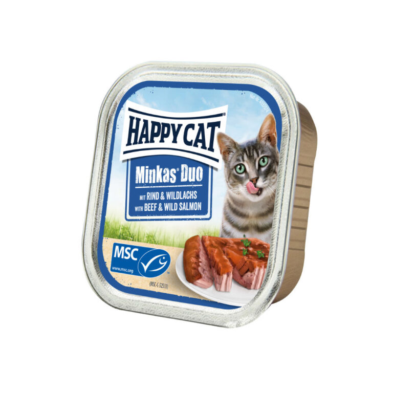 Krmivo - Happy Cat Minkas Duo - Hovězí & Divoký losos 100 g
