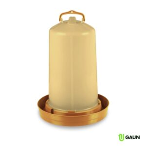 GAUN PREMIUM Napájacka pre hydinu 12L - s hlbokou miskou - s napúštacím štuplom/zlatá