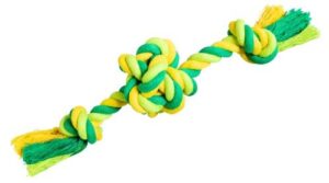 HIP HOP DOG HHD bavlnená lopta s 2 ramenami 22cm/ 80g limetková