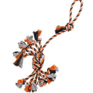 HIP HOP DOG HHD bavlnené pretahovadlo SPIDER 51cm/ 150g šedá