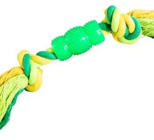 HIP HOP DOG HHD bavlnený uzol  s chránicom 30cm/ 130g limetková