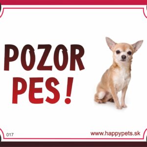 HP product for Happy Pets Tabulka POZOR PES  - civava