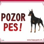 HP product for Happy Pets Tabulka POZOR PES  - doberman