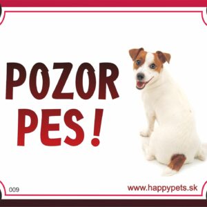 HP product for Happy Pets Tabulka POZOR PES  - jack russel