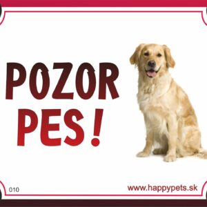 HP product for Happy Pets Tabulka POZOR PES  - labrador svetly