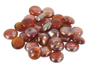 Happet Sklenené ploche ozdoby jantarové - akva. dekor.