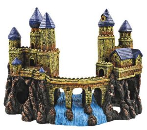 Happet Zámok na skalách 33 cm - akva. dekorácia