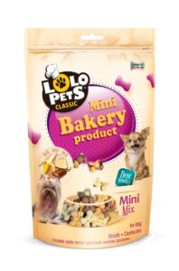 LOLOPETS LO Keksy pre psa 350g - mini kosti fólia