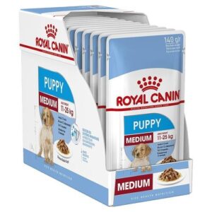 Royal Canin SHN WET MEDIUM PUPPY 10X140G