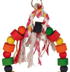 Trixie Arch swing with colourful blocks