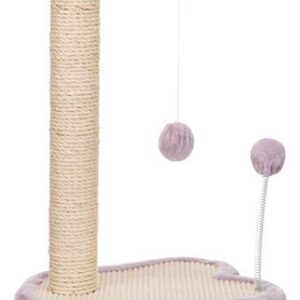 Trixie Junior scratching paw with post