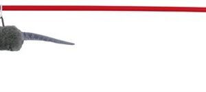 Trixie Squeaky mouse playing rod