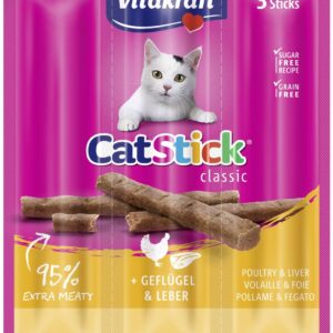 Vitakraft VK Cat stick min.poultr/liver 3ks/2