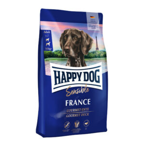 Akcie, Krmivo - granule pre psov, Pre citlivých psov - sensitiv, Psy - Happy Dog France 4 kg
