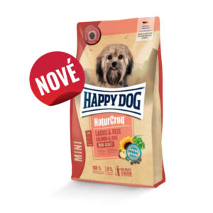 Akcie, Krmivo - granule pre psov, Pre dospelých psov, Psy - Happy Dog NaturCroq Mini Lachs & Reis 800 g