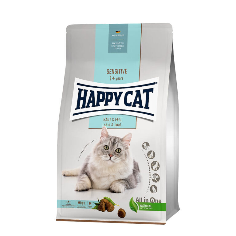 Krmivo - Happy Cat Sensitive Haut & Fell / Kůže & srst 300 g