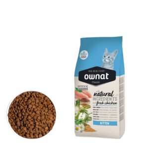 Krmivo - granule pre mačky, Mačky, Pre mačiatka a juniorov - OWNAT CLASSIC CAT Kitten 1,5kg