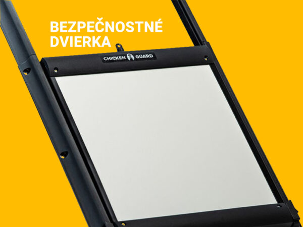 Bezpečnostné dvierka s poistkou ku kurínu CHICKEN GUARD DOOR 25x30 – Obrázok 2