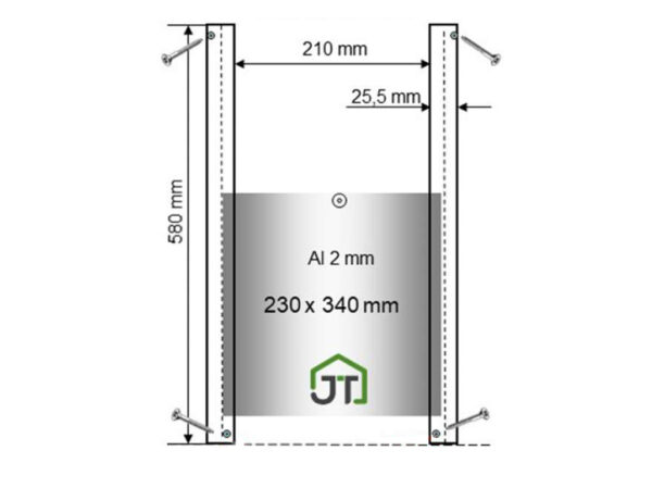 Komplet automatického otvárania a zatvárania kurína JOSTechnik HK-Bat 23x34 D – Obrázok 2