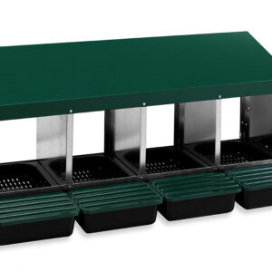 Znáškovej hniezdo pre sliepky so zberným košíkom na vajcia GAUN 10103 štvormiestne