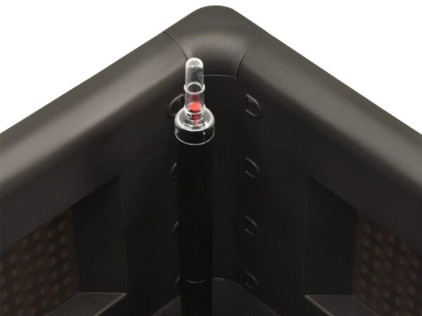 Samozavlažovací kvetináč, vyvýšený záhon STEFANPLAST NATURAL DELUXE 100 antracit – Obrázok 4