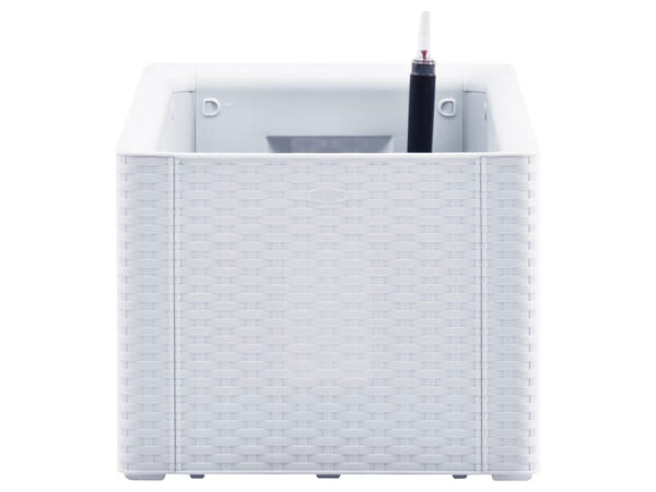 Samozavlažovací kvetináč, vyvýšený záhon STEFANPLAST NATURAL DELUXE 100 biela – Obrázok 4