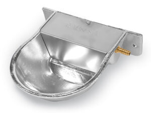 Hospodárske zvieratá, Krmidlá a napájačky pre ovce a kozy - Hladinová napájačka pre psy, ovce, kozy GAUN 71001 - 1,25 l hliníková, s držiakom na stenu