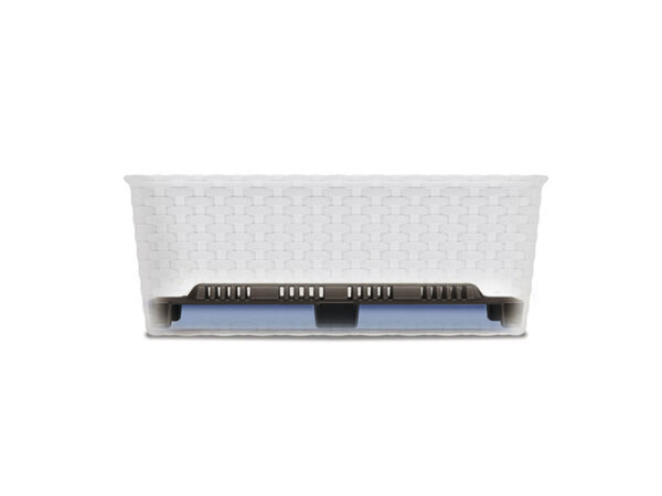 Závesný kvetináč na balkón STEFANPLAST NATURAL 50 biela – Obrázok 2