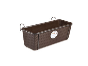 Novinky - Závesný kvetináč na balkón STEFANPLAST NATURAL 50 moka