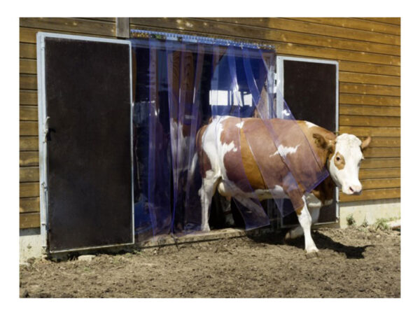 Hospodárske zvieratá, Hovädzí dobytok, Potreby pre dobytok - Pásový záves z PVC, kompletná sada KERBL 130x225 cm