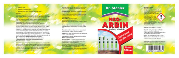 Pachový ohradník proti divokej zveri a kunám DR.STÄHLER NEO-ARBIN 500ml – Obrázok 2