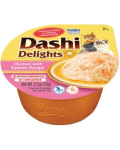 Inaba Dashi Delights cat Kura s lososom 6 x 70 g vanička