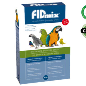 SET 12 ks - Minerálno vitamínové krmivo FIDMIX PRE OKRASNÉ A EXOTICKÉ VTÁCTVO 1kg