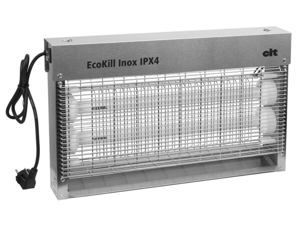 Elektrický lapač hmyzu KERBL 299936 ECOKILL INOX 2040 IPX4 2x18 W – Obrázok 2