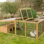 Výbeh pre králiky odklopný s domčekom KERBL 81708, 220x115x75cm