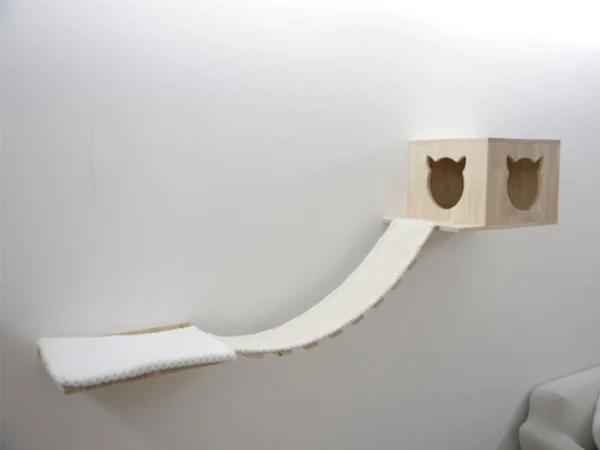 Škrabadlo pre mačky KERBL 81611 ANDEN, sada nástenných poschodí 8 ks – Obrázok 4