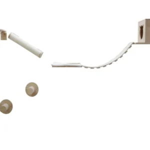 Škrabadlo pre mačky KERBL 81611 ANDEN, sada nástenných poschodí 8 ks