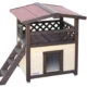 Zateplená búda pre mačky KERBL 81529 4-SEASON DELUXE, 88x57x77cm