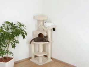 Škrabadlo pre mačky rohové KERBL 81621 ZIRKONIA, 130x50x50 cm