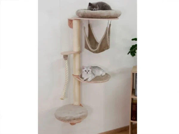 Mačacie strom na stenu KERBL 84458 DOLOMIT GRAPPA, 158x80x53 cm – Obrázok 4